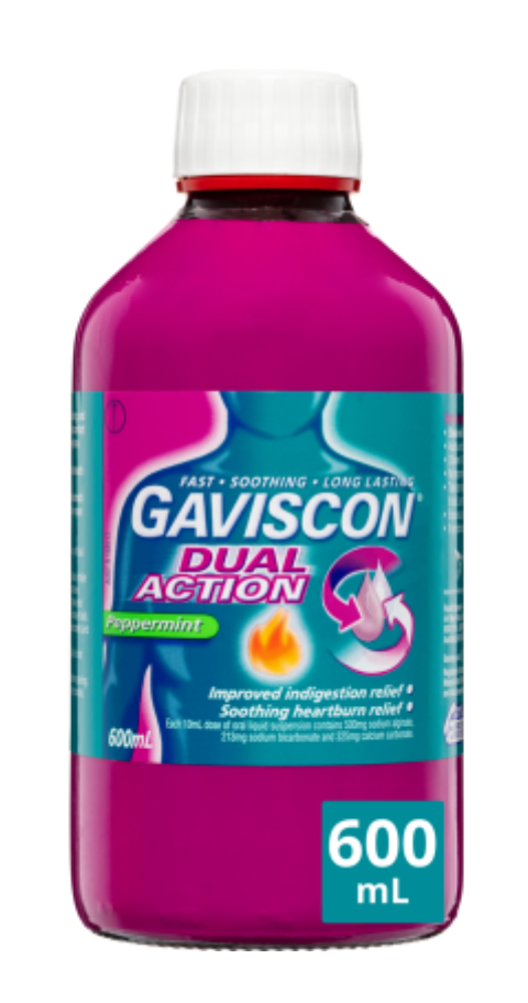 Gaviscon Dual Action Peppermint Liquid 600ml