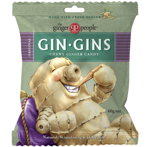 Gin Gins Original Chewy Ginger Candy 60g