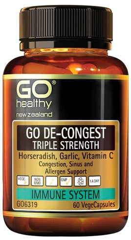 Go Healthy De-Congest Triple Strength Capsules 60