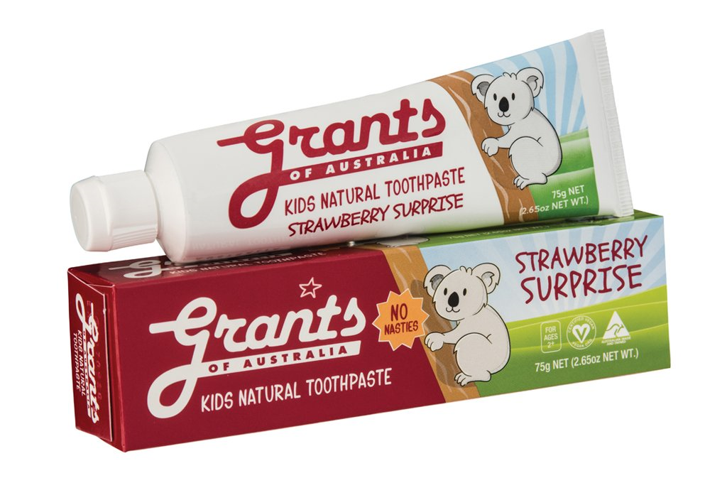 Grants Kids Natural Toothpaste Strawberry Surprise 75g