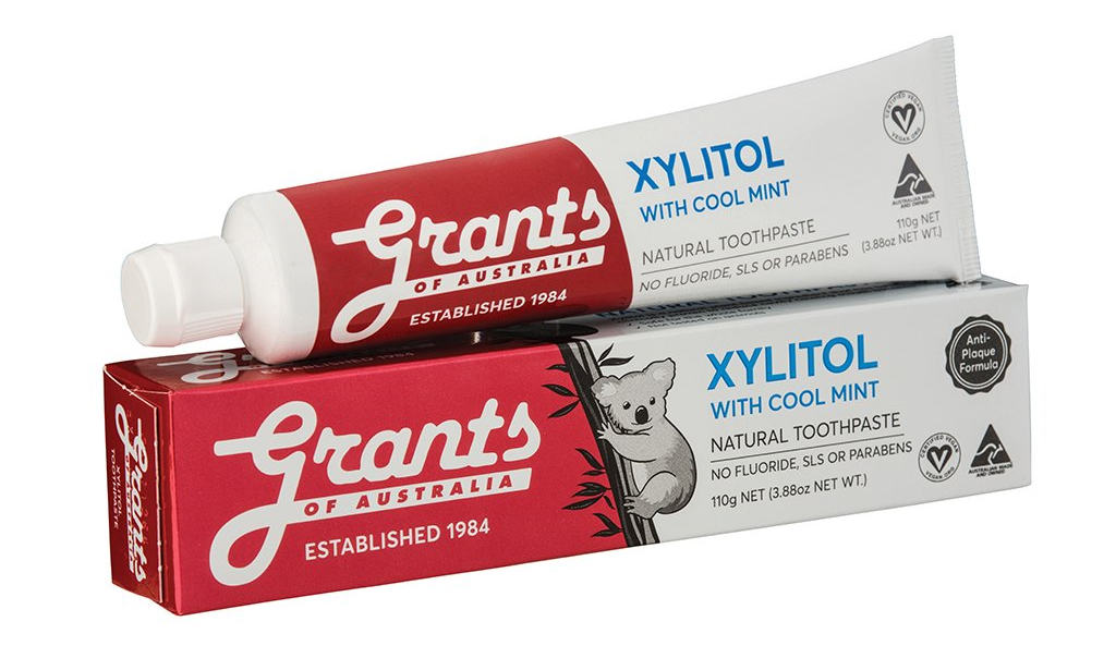 Grants Xylitol Natural Toothpaste with Cool Mint 100g
