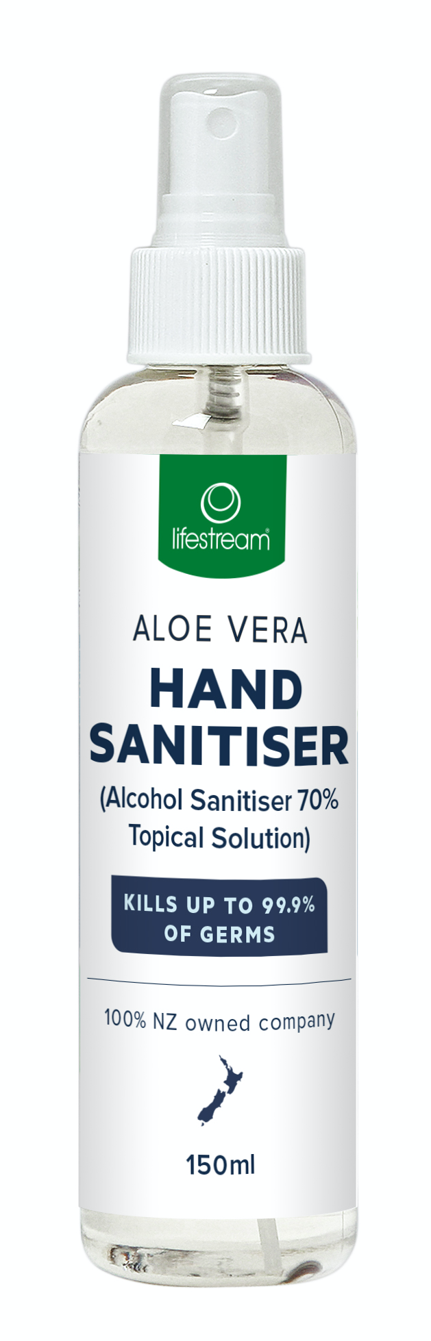 Lifestream Aloe Vera Hand Sanitiser Spray 150ml