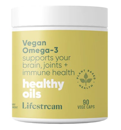 Lifestream V-Omega 3 + Vitamin D Capsules 90