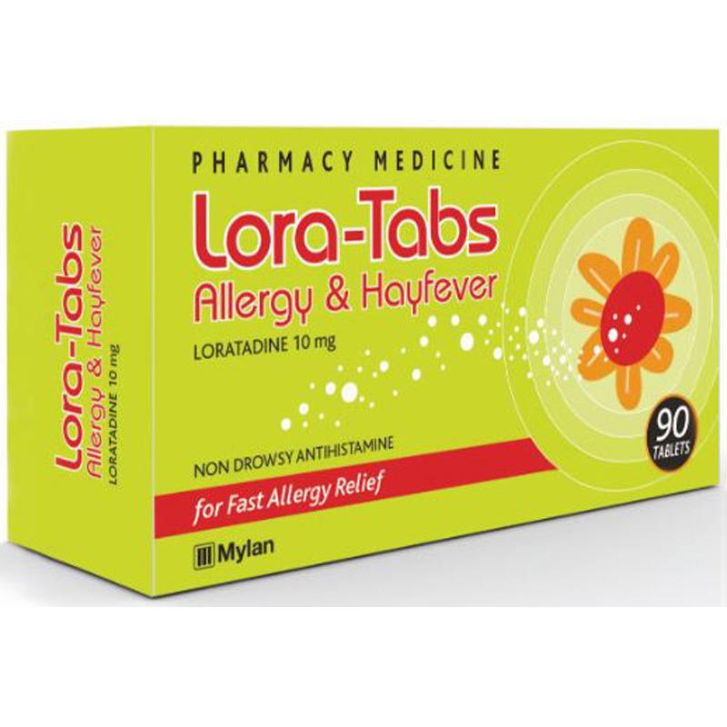 Lora-Tabs (Loratadine) 10mg Tablets 90