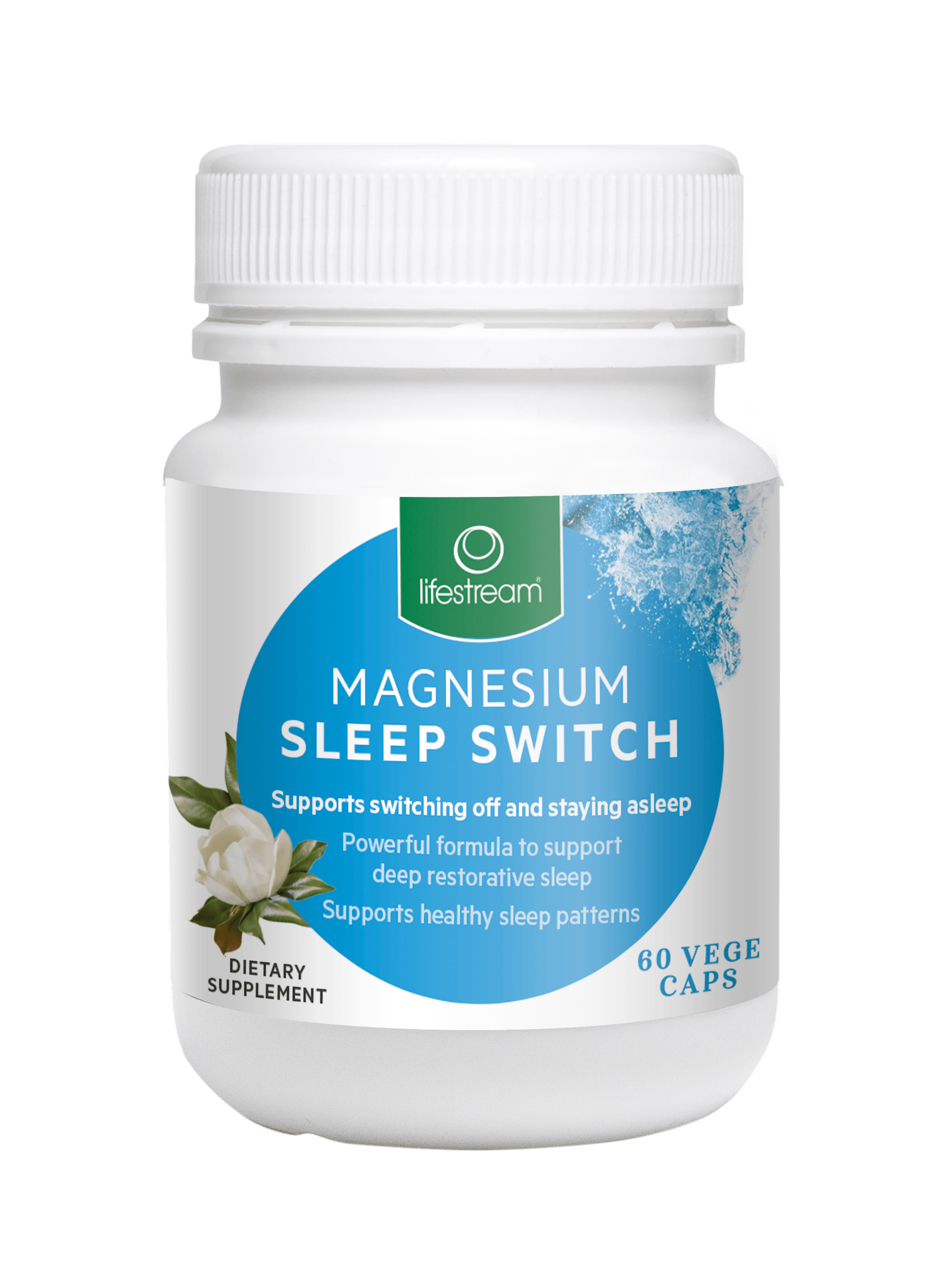 Lifestream Magnesium Sleep Switch Vege Capsules 60