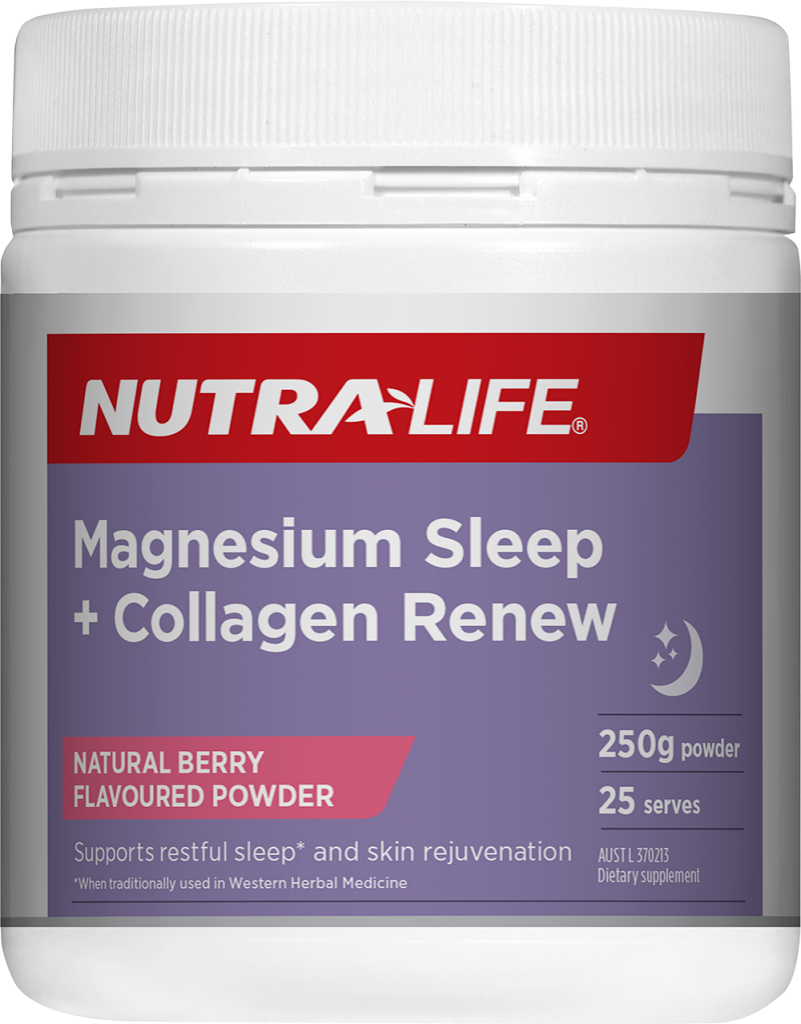 Nutra-Life Magnesium Sleep + Collagen Renew Powder 250g