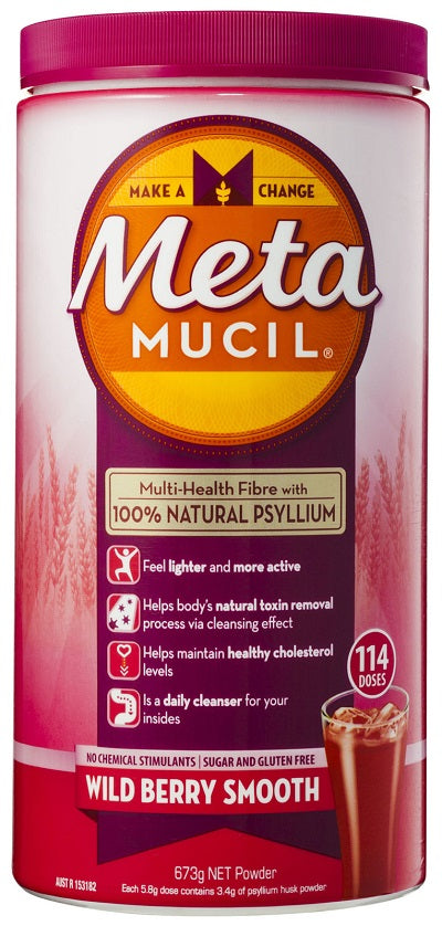 Metamucil Powder Wild Berry Smooth 114 Doses 673g