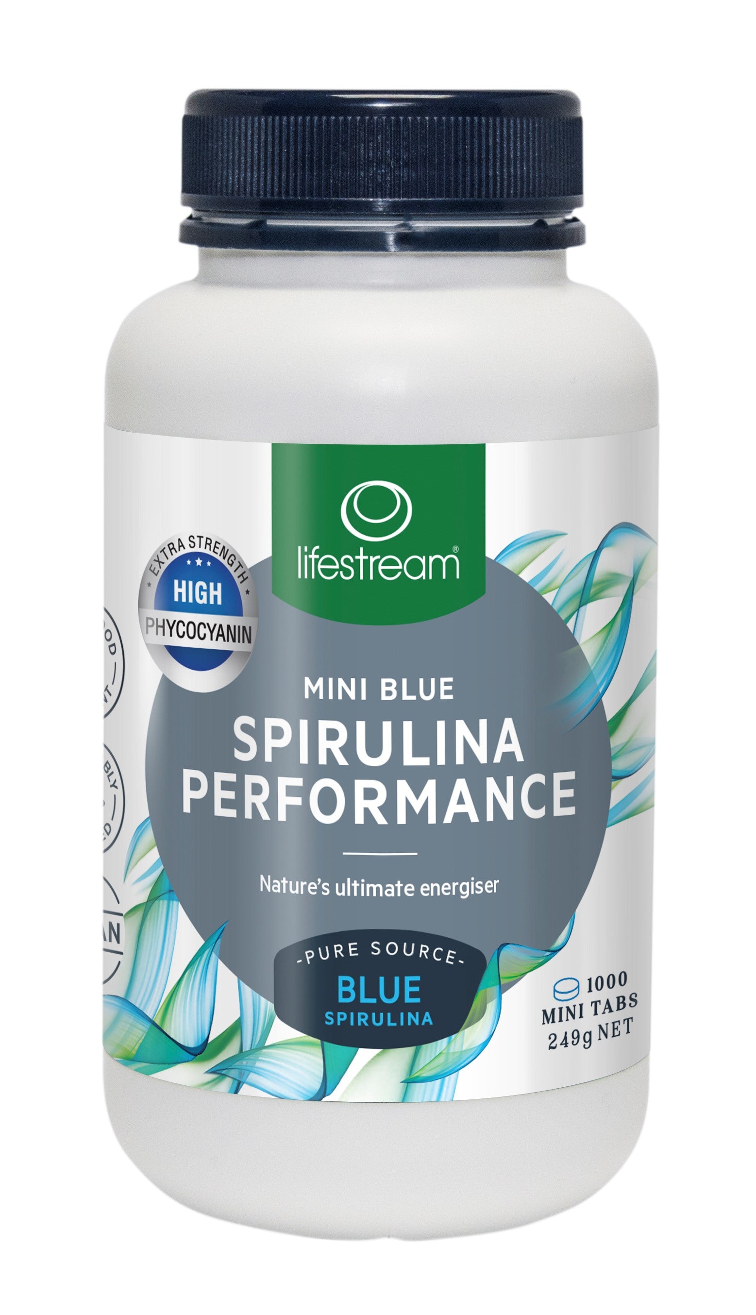 Lifestream Mini Blue Spirulina Performance Tablets 1000