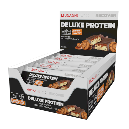 Musashi Deluxe Protein Bar Caramel Cookie Crunch
