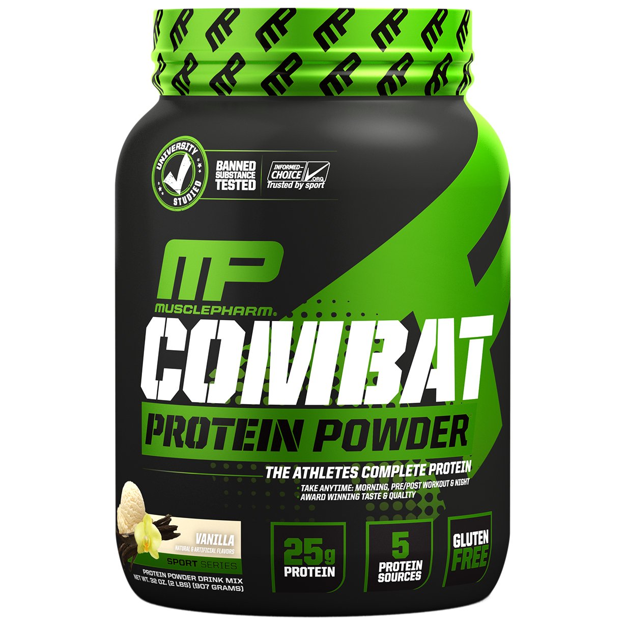 MusclePharm Combat Protein Powder Vanilla 2LB