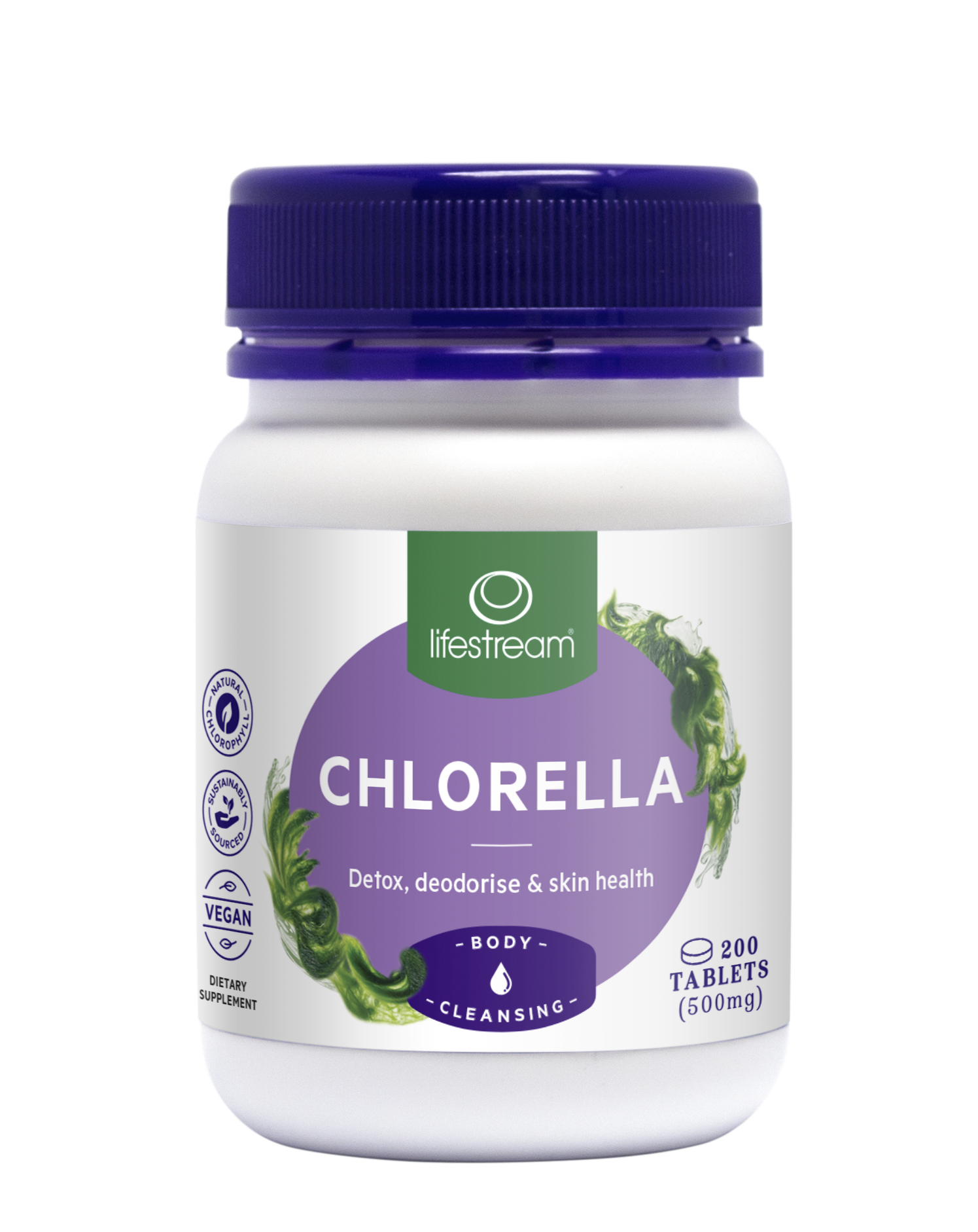 Lifestream Chlorella 500mg Tablets