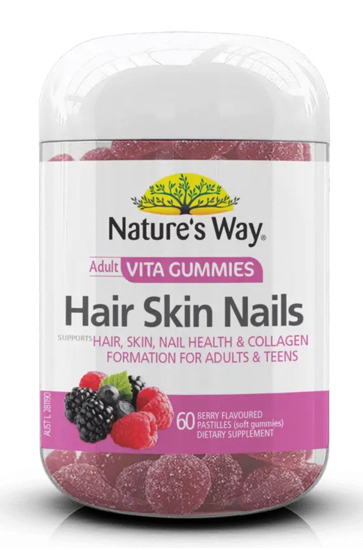 Nature's Way Vita Gummies Hair, Skin & Nails 60