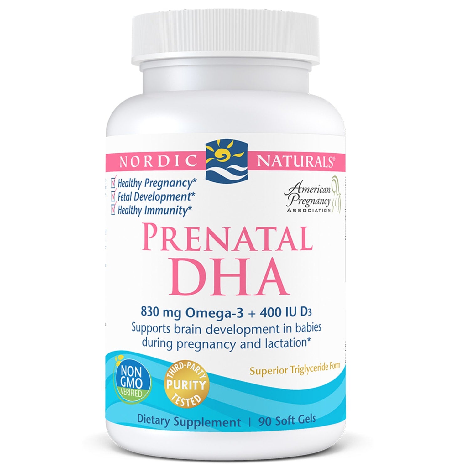 Nordic Naturals Prenatal DHA Capsules 90