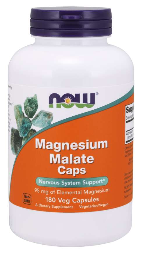Now Foods Magnesium Malate Capsules 180