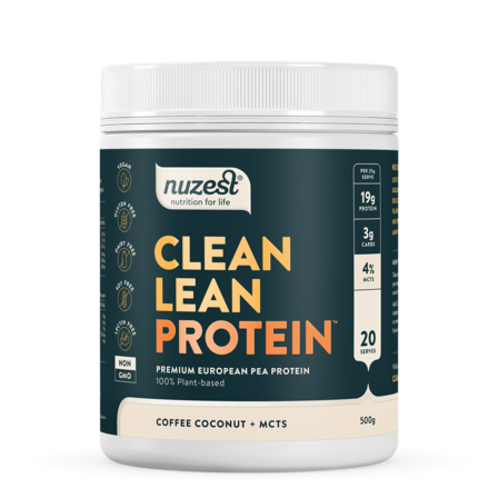 Nuzest Clean Lean Protein Golden Pea Isolate Coffe Coconut + MCTS 500g