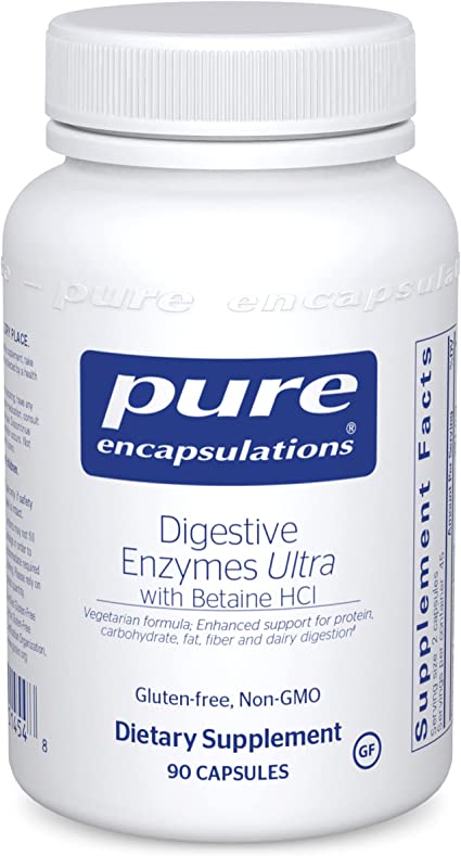 Pure Encapsulations Digestive Enzymes Ultra with Betaine HCl Capsules 90