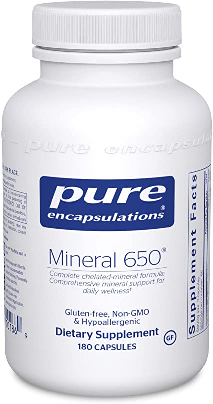 Pure Encapsulations Mineral 650 Capsules 180
