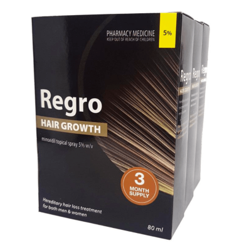 Regro Hair Growth Spray 3 x 80ml (3 Month Supply)