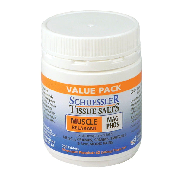 Schuessler Tissue Salts Mag Phos 8 - Muscle Relaxant Tablets
