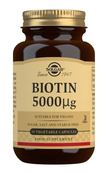 Solgar Biotin 5000mcg Capsules 100