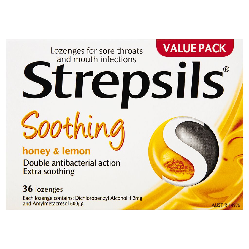 Strepsils Honey and Lemon Flavour Lozenges