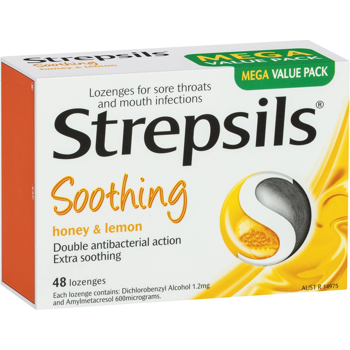 Strepsils Honey and Lemon Flavour Lozenges