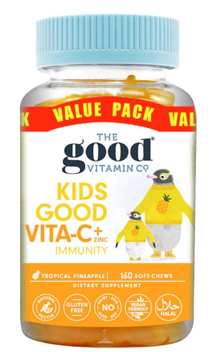 Kids Good Vita-C + Zinc Immunity Soft Chews 160