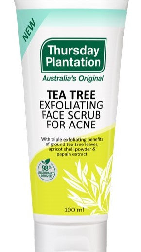 Thursday Plantation Tea Tree Exfoliating Face Scrub For Acne 100ml