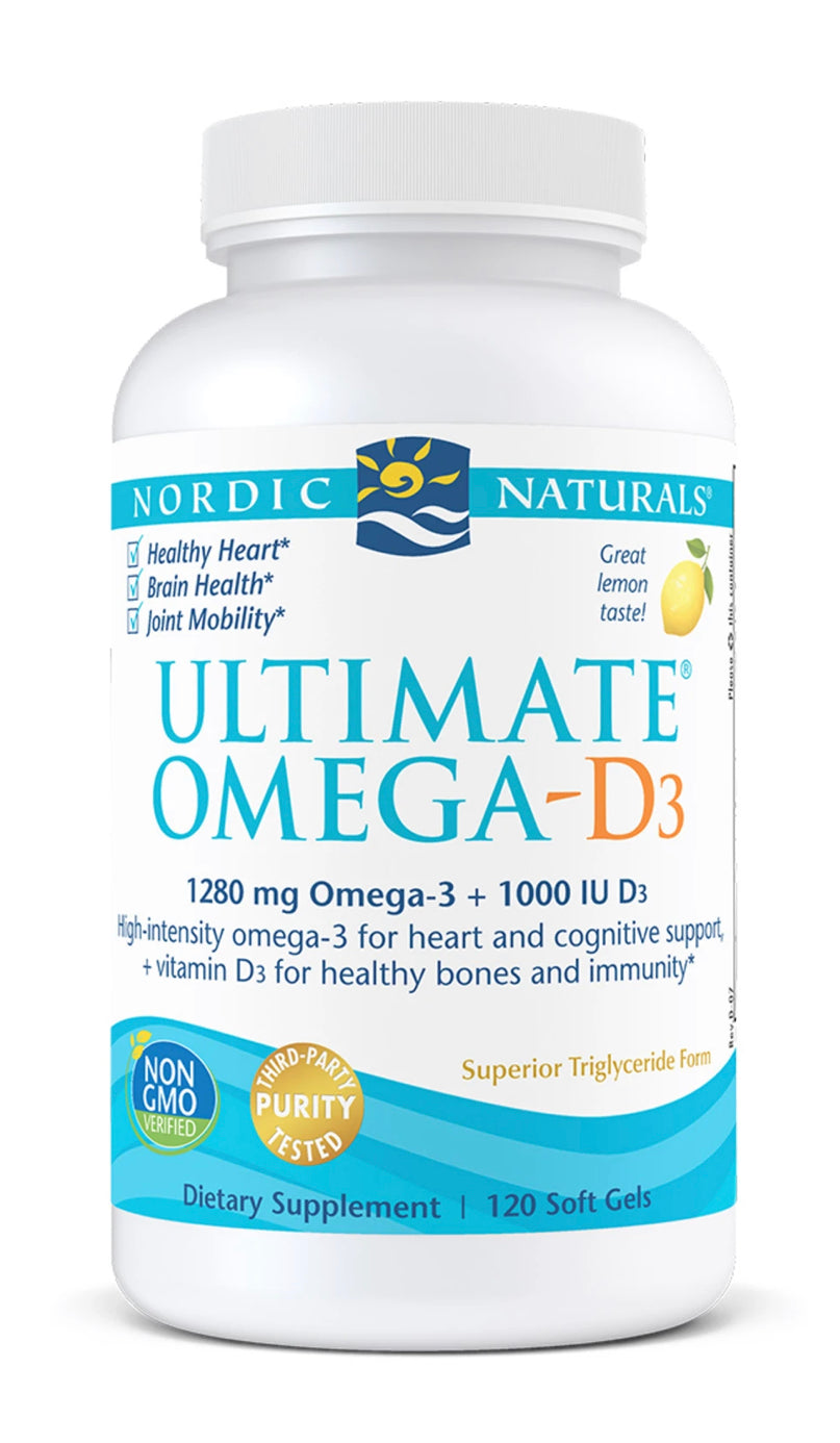 Nordic Naturals Ultimate Omega D3 Soft Gels 120