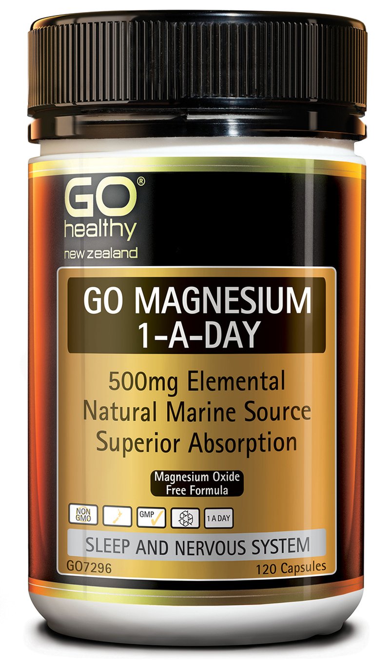 Go Healthy Magnesium 1-A-Day Capsules 120