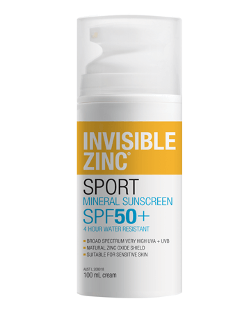 Invisible Zinc 4 Hour Water Resistant Sunscreen SPF 50+ Lotion