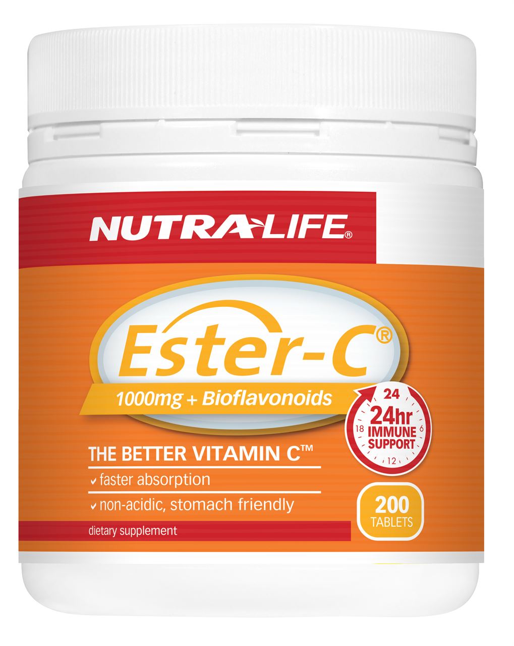 Nutra-Life Ester C 1000mg and Bioflavonoids Tablets 200